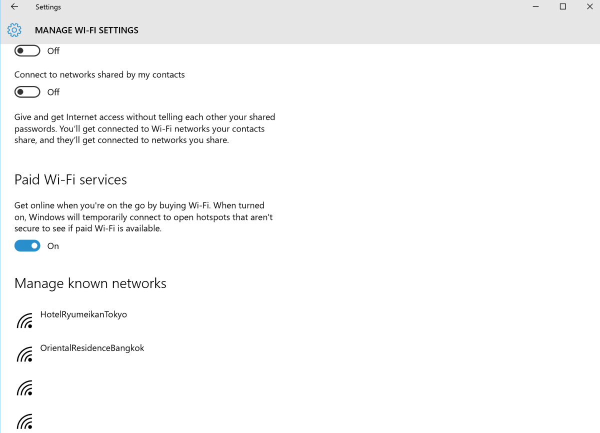 manage wi-fi settings