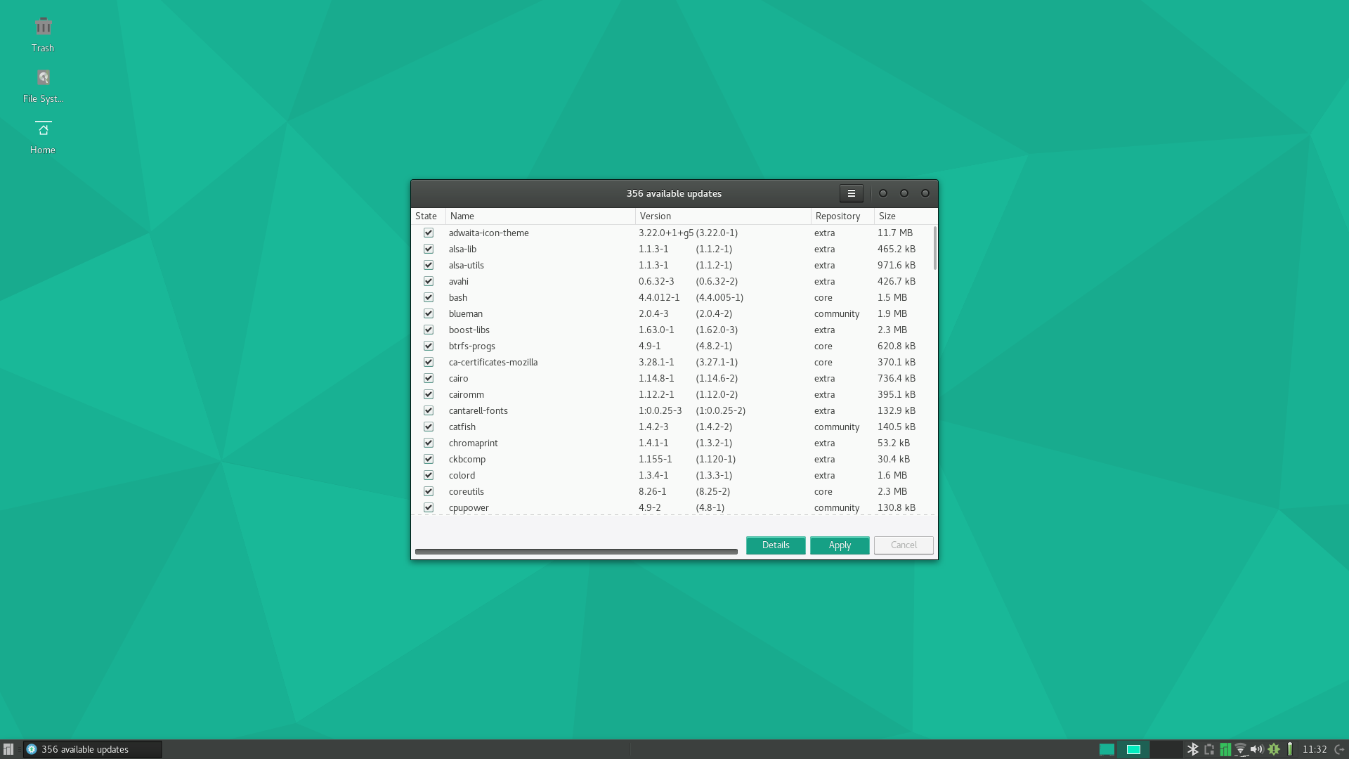 Manjaro First Updates