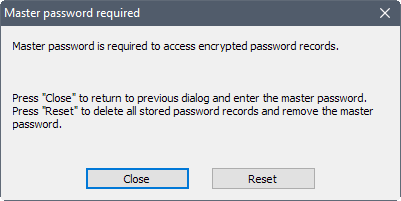 master password