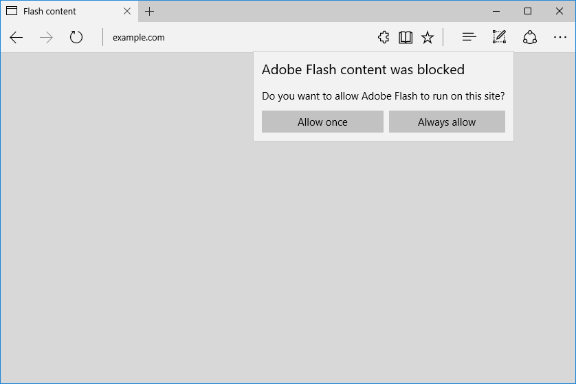 microsoft edge flash block