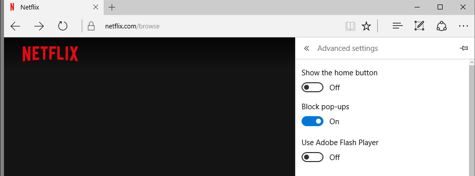 microsoft edge flash