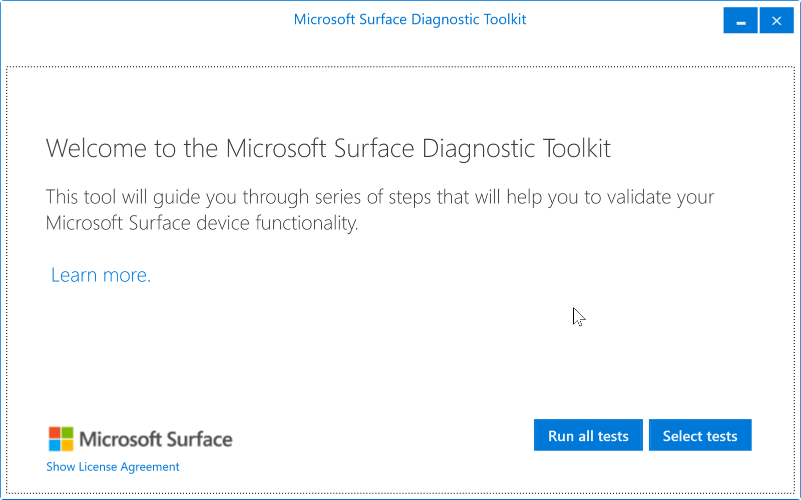 microsoft surface diagnostic toolkit