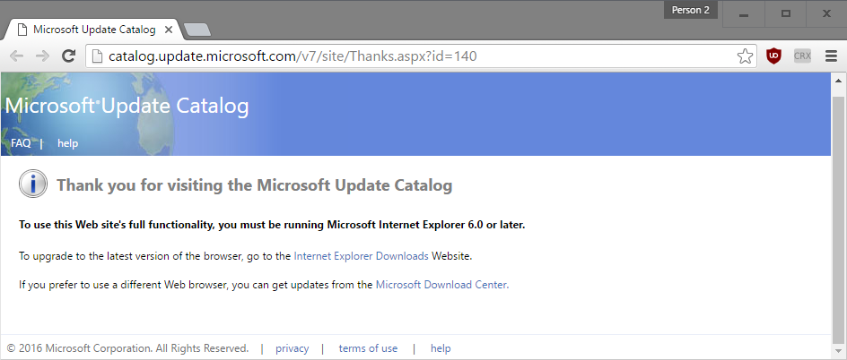 microsoft update catalog