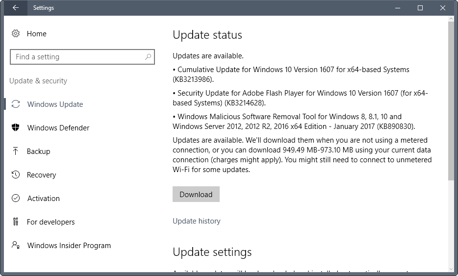 microsoft updates january 2017