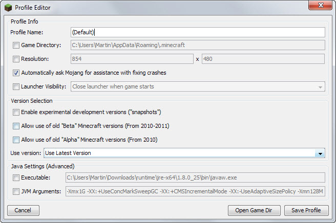 minecraft java version