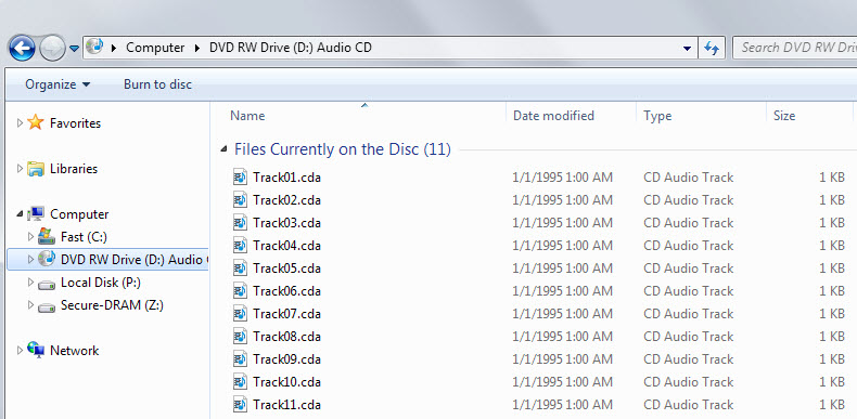 music cd cda tracks