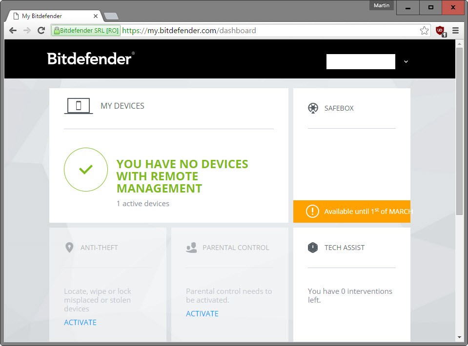 mybitdefender online