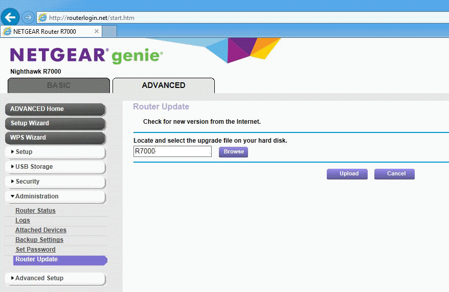 netgear router update