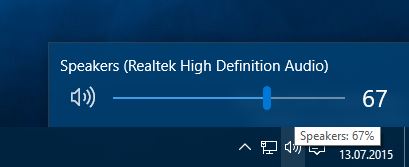 new volume control
