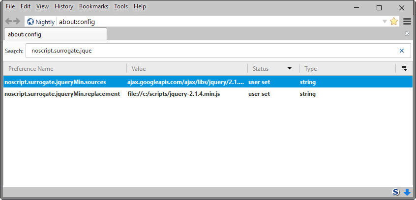 noscript surrogate