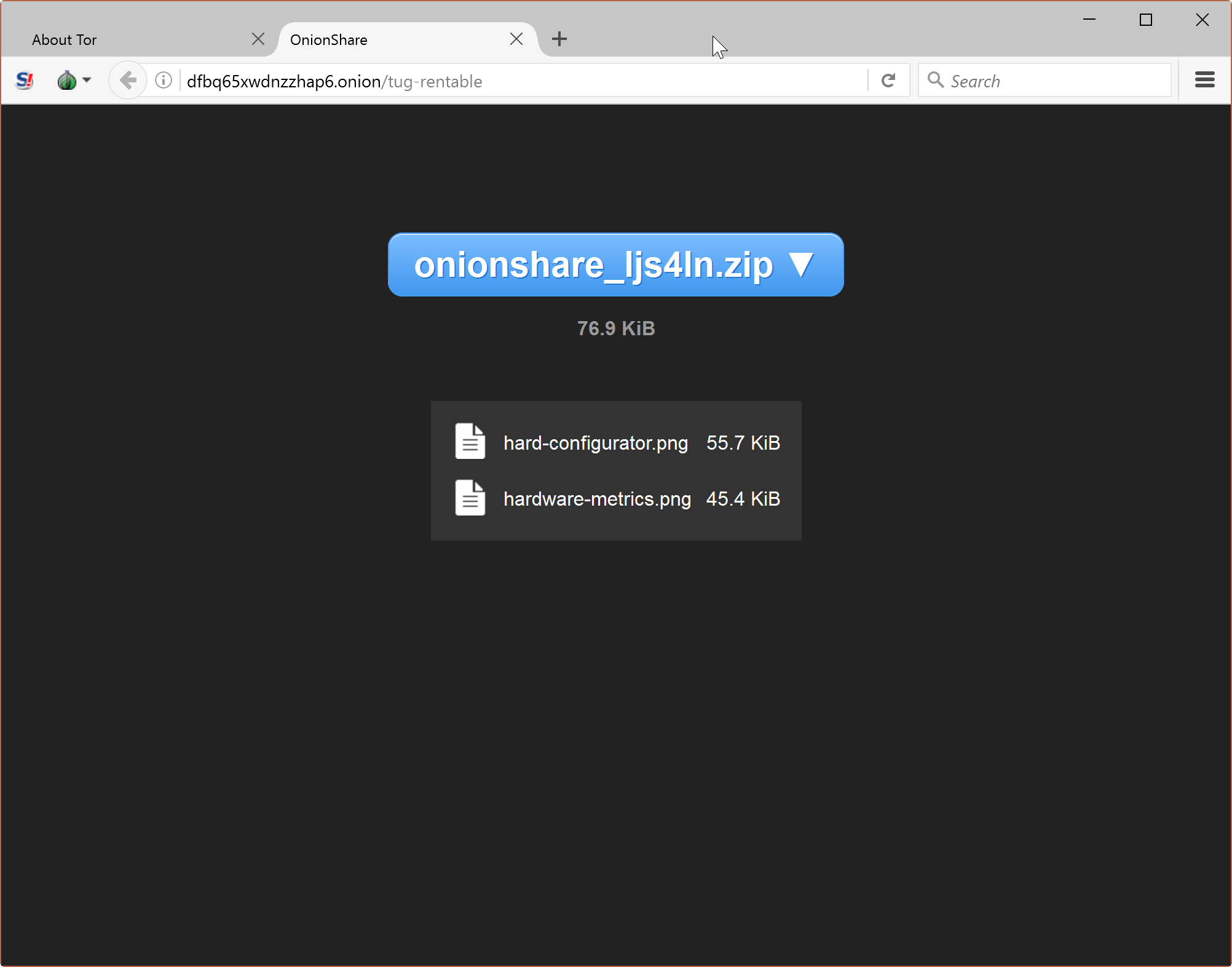 onionshare download