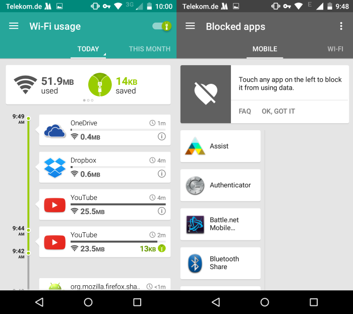 opera max wifi app blocking