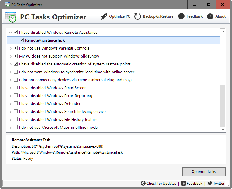 optimize tasks
