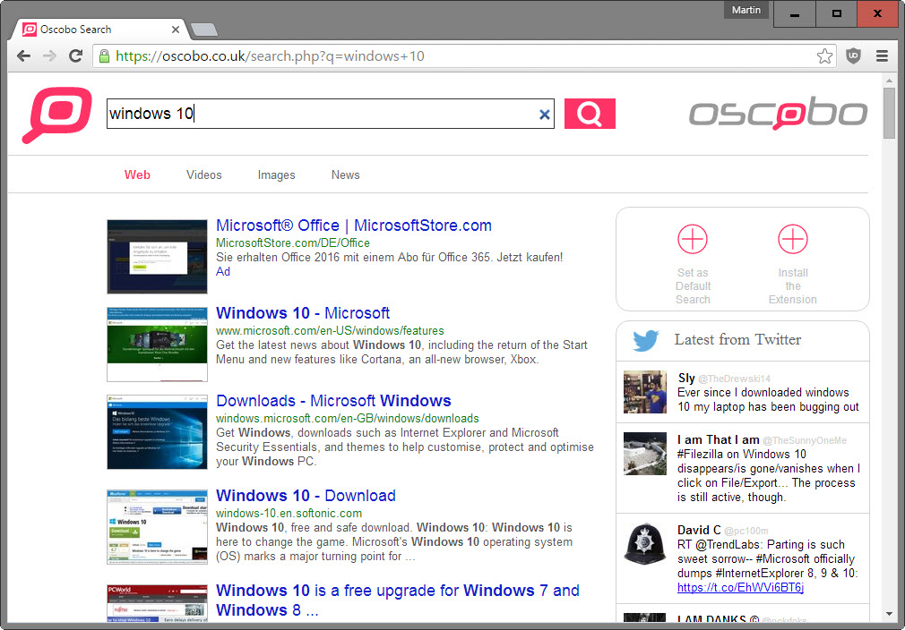 oscobo search