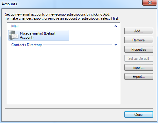 outlook accounts