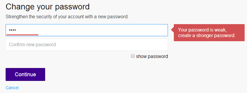 password strength