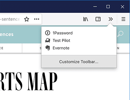 photon firefox 57 custom menu