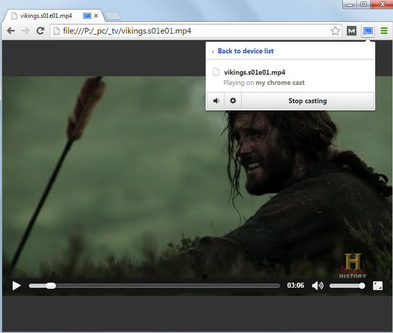 play local media chromecast