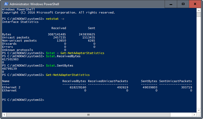 powershell data