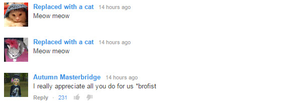 processed youtube comments