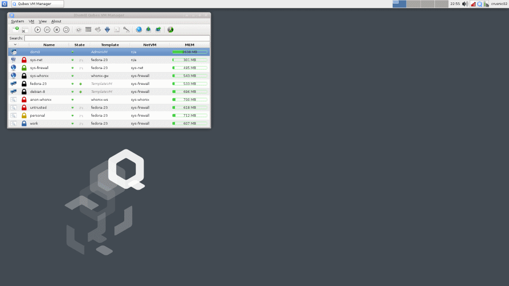 QubesOS Default