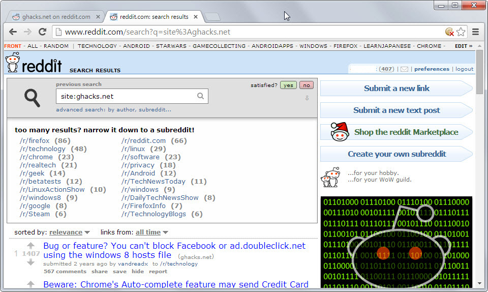 reddit site search