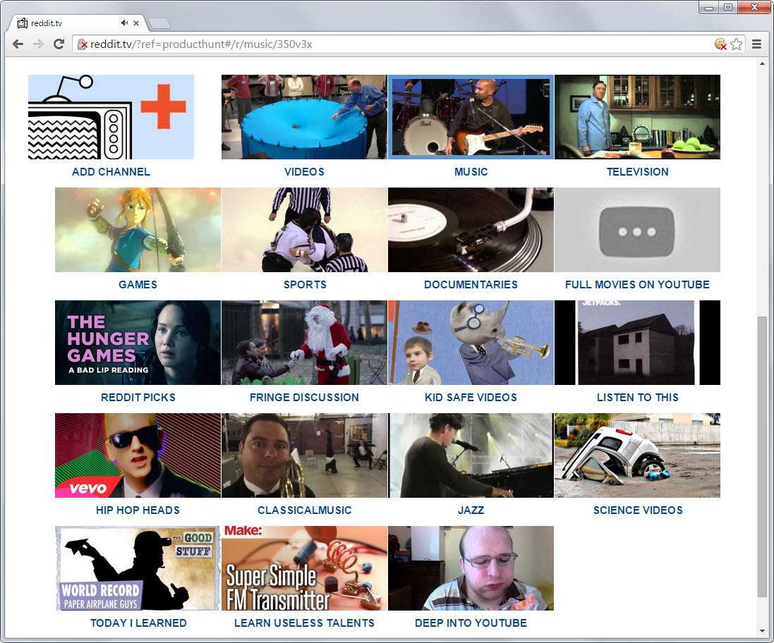 reddit youtube tv channels