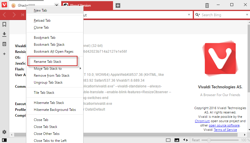 rename tab