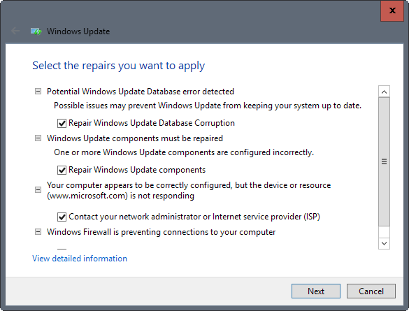 repair windows update