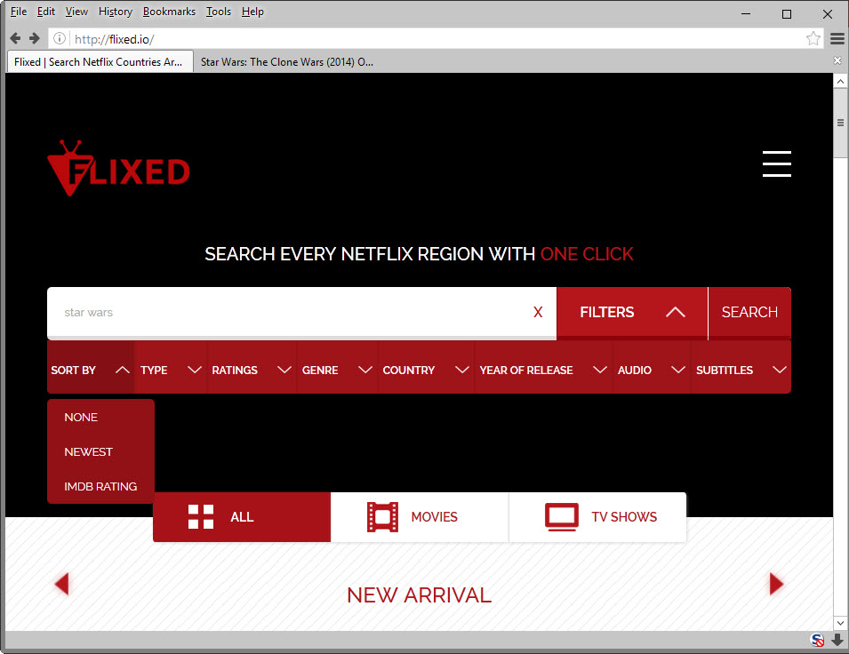 search across all netflix regions