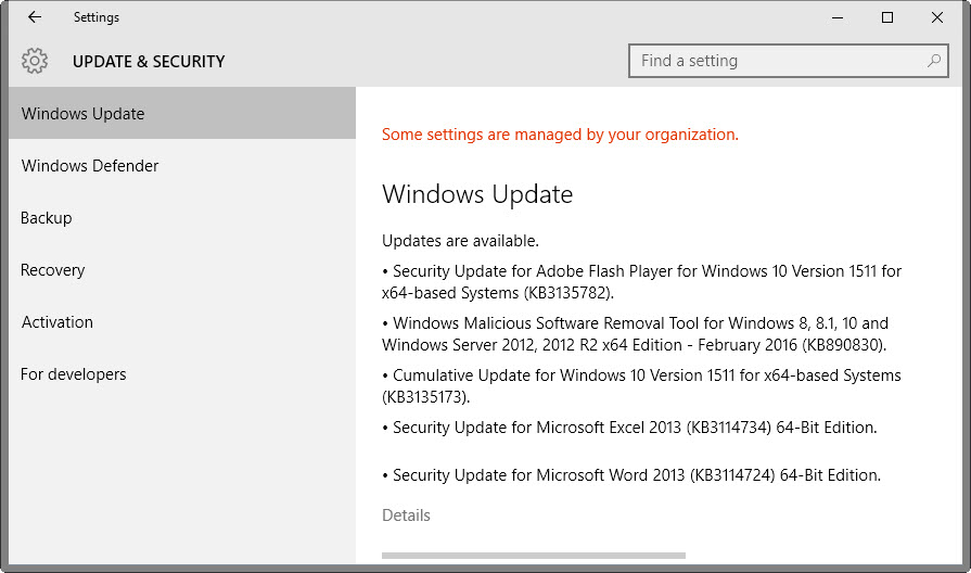 security bulletins february 2016