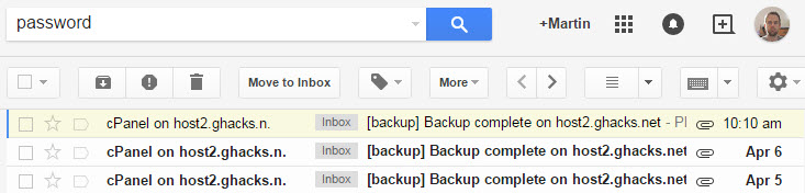 sensitive email information