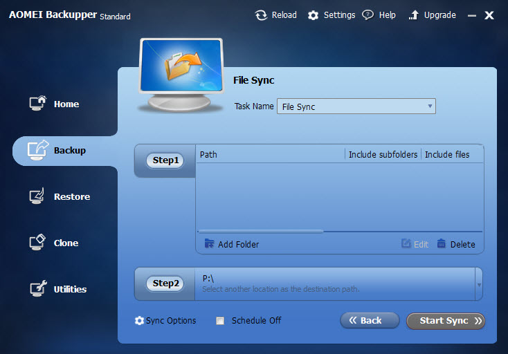 setup file synchronization