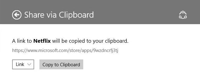 share via clipboard