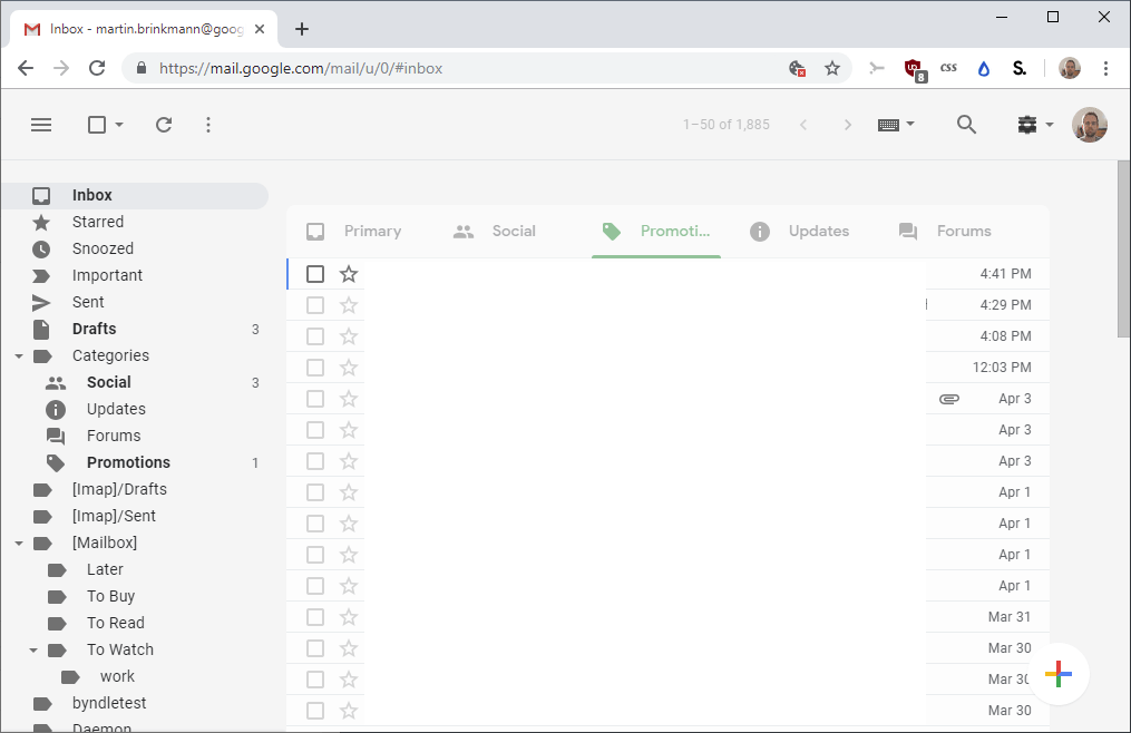simplify gmail