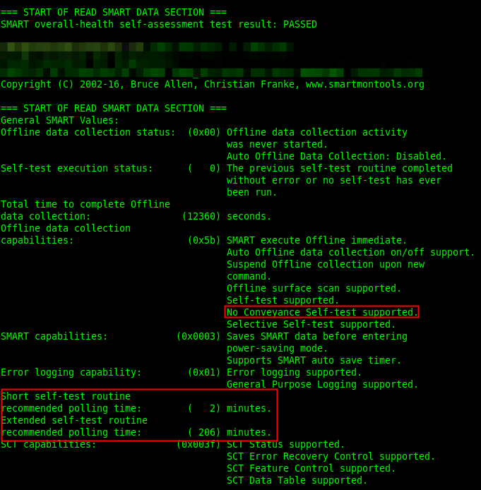 smartmontools capabilities