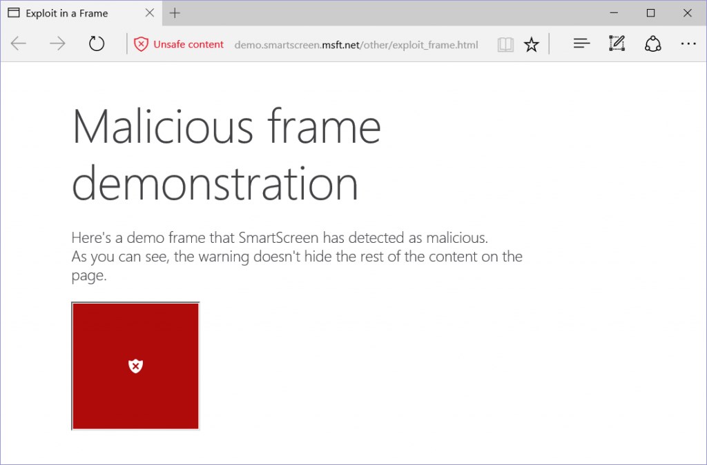 smartscreen frame block