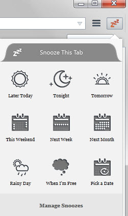 snooze tabs