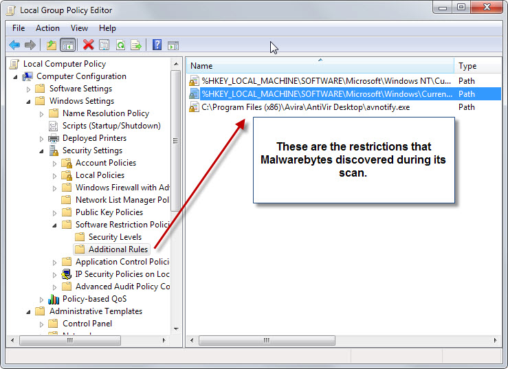 software restriction policies