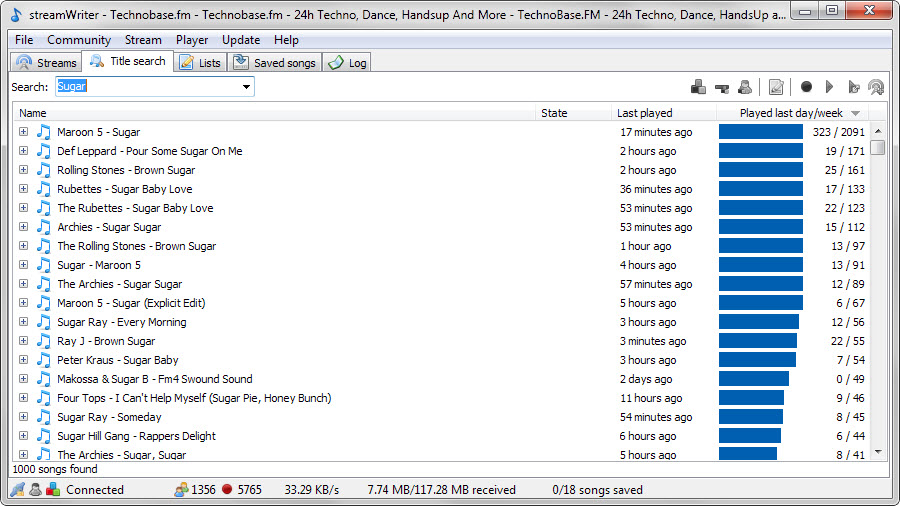 song search