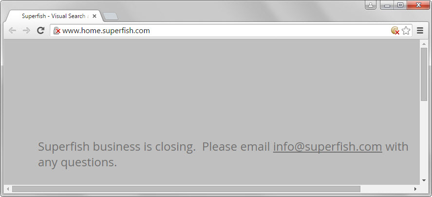 superfish closing