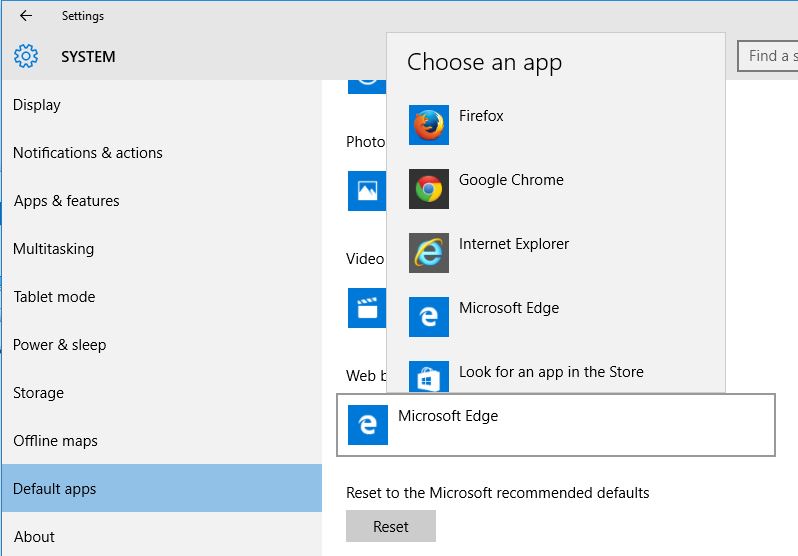 system browser windows 10