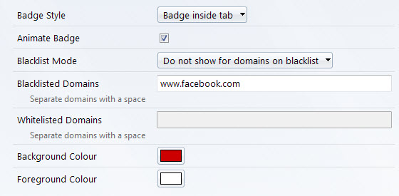 tab badge options