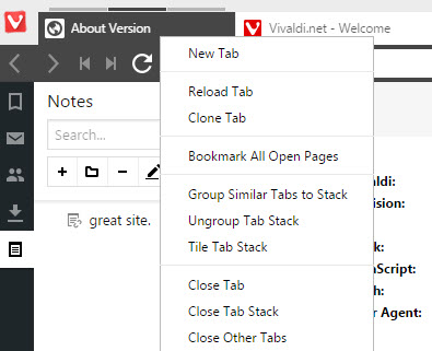 tab stacks vivaldi