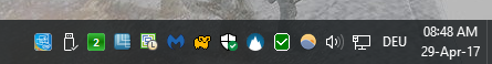 taskbar icons