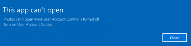 this app cant open