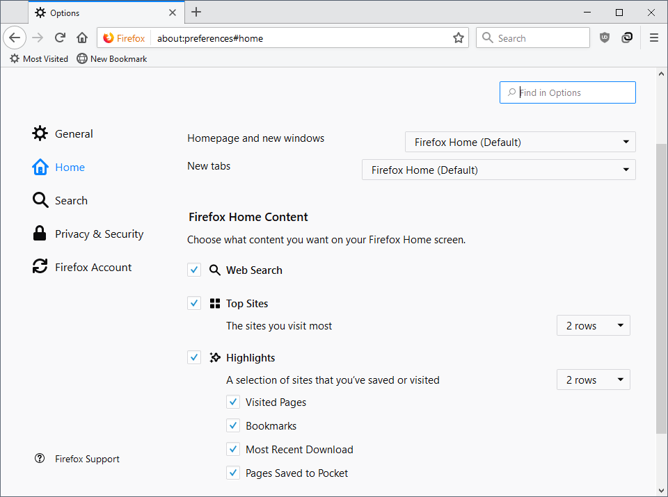 top sites highlights