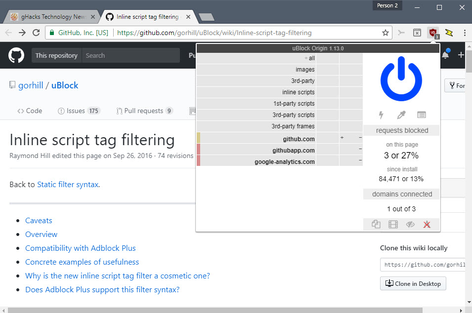 ublock origin-official repository downloads