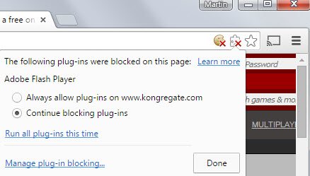 unblock plug-ins