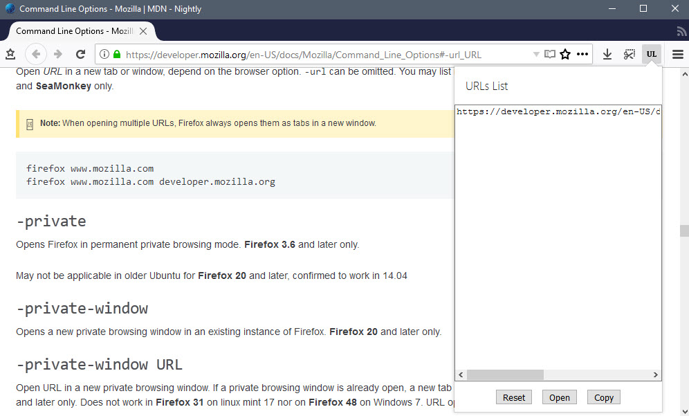 urls list import plain text addresses